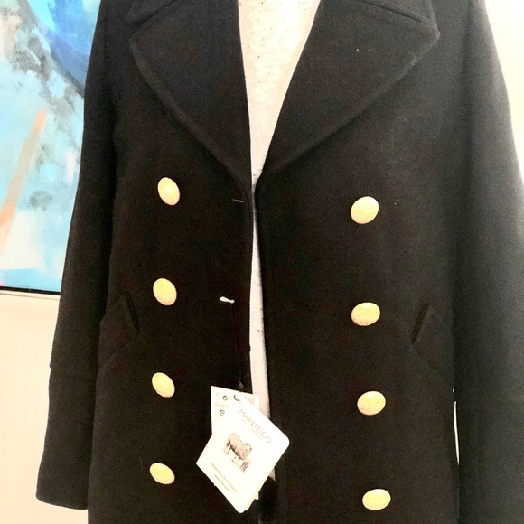 Double Breasted Wool Peacoat - Picture 7 of 12